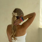 Organic Premium Silk Scrunchie - Vanilla