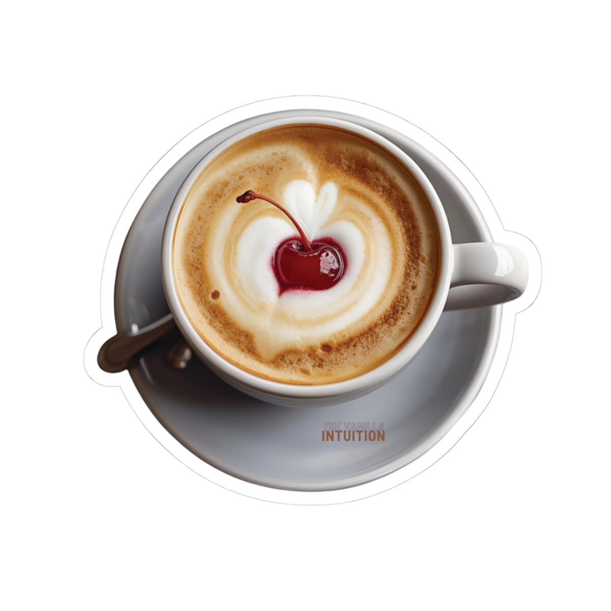 Cherry Latte Sticker