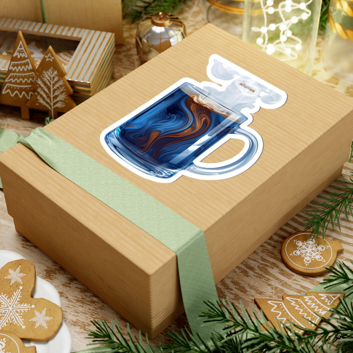 Blue Latte Sticker
