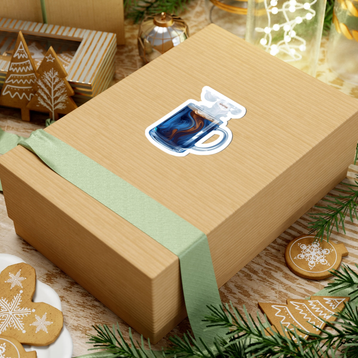 Blue Latte Sticker