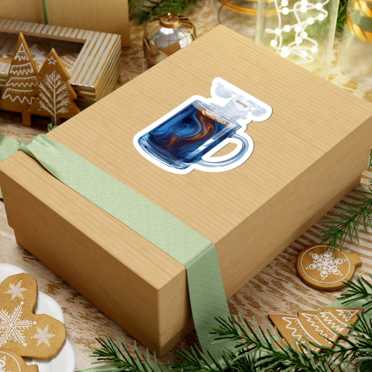 Blue Latte Sticker