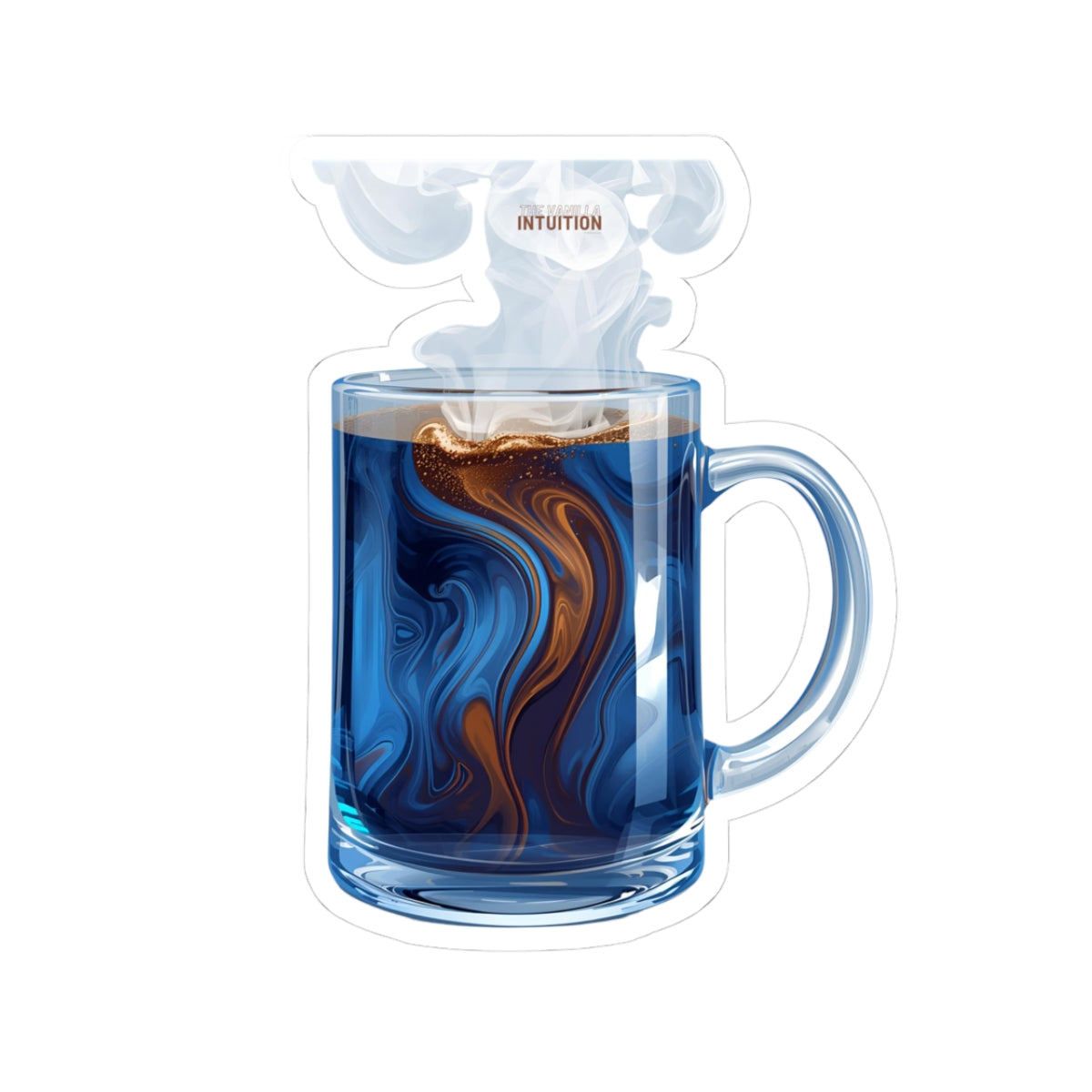 Blue Latte Sticker