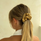 Organic Premium Silk Scrunchie - Golden Hour