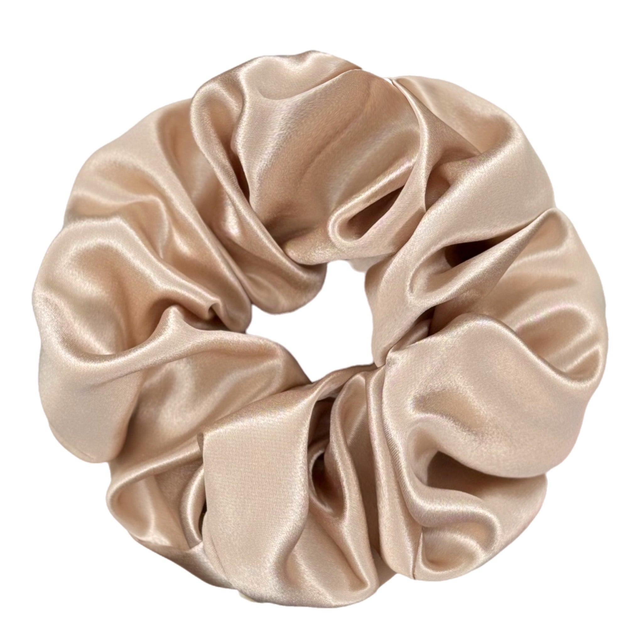 Organic XL Silk Scrunchie - Cinnamon Roll