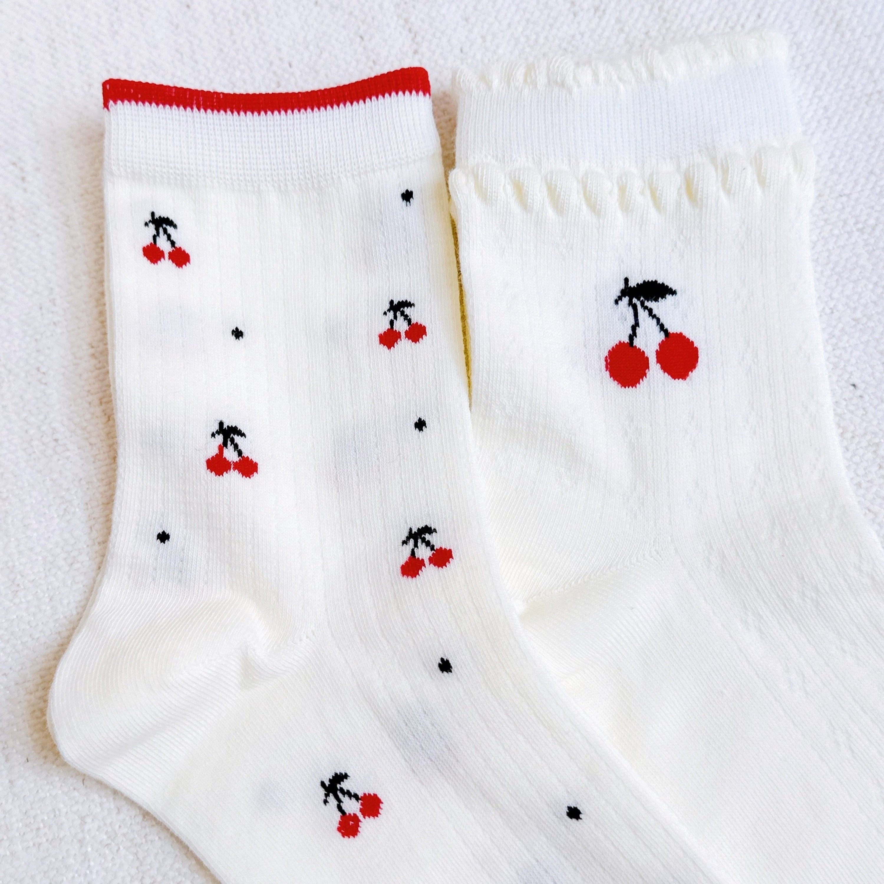 Cherries All Over Sock Set Of 2-0
