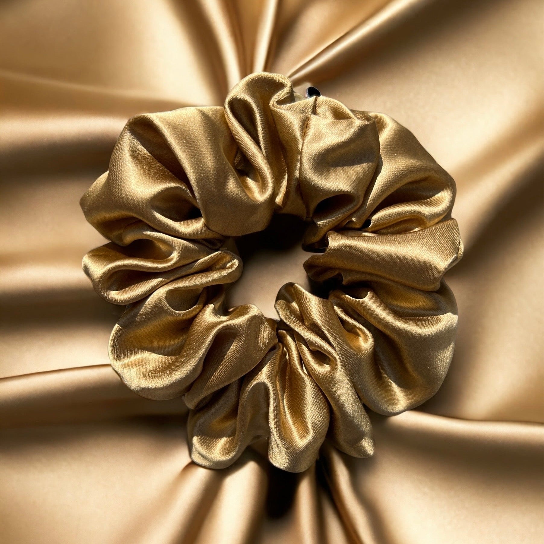 Organic Premium Silk Scrunchie - Golden Hour