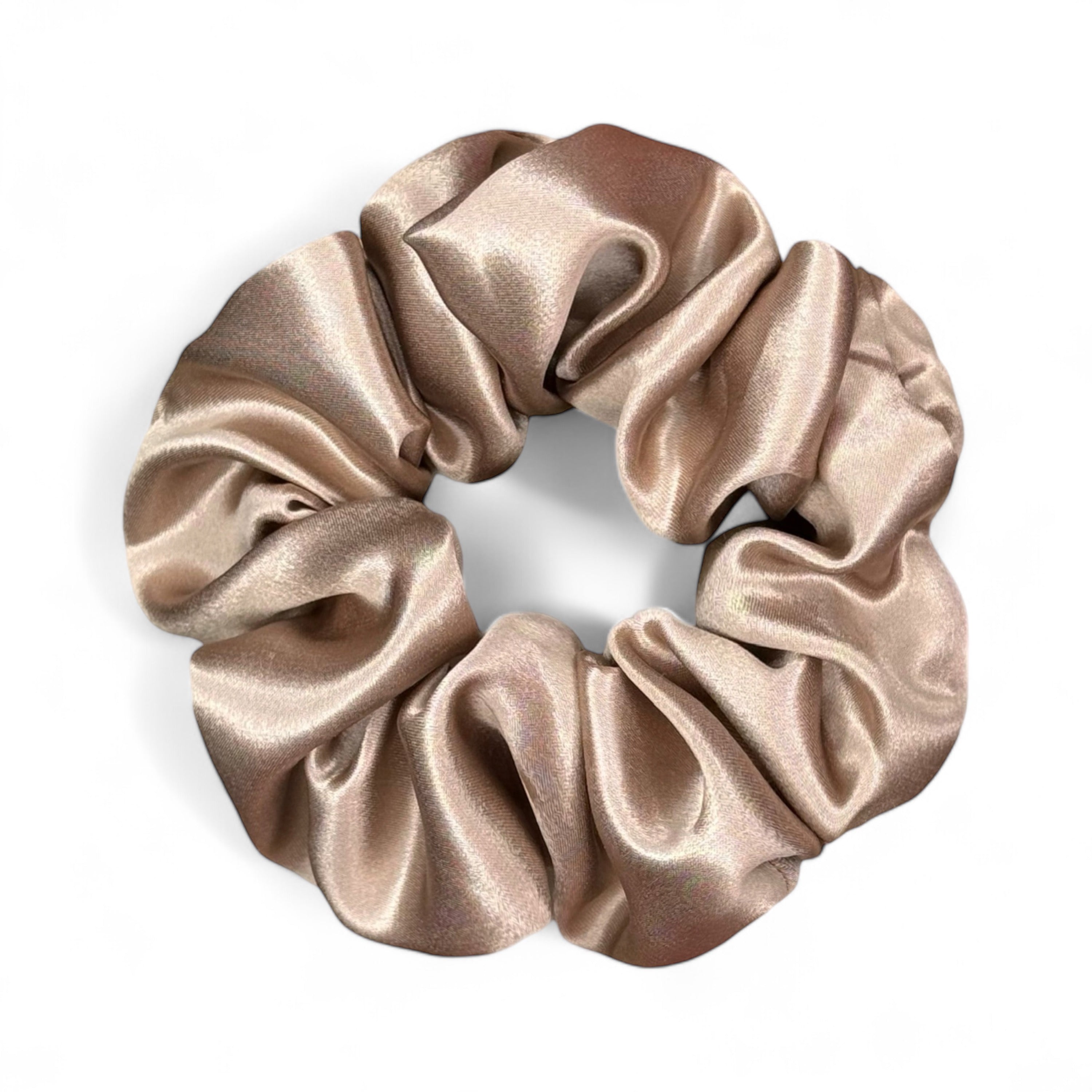 Organic Premium Silk Scrunchie - Soft Cinnamon