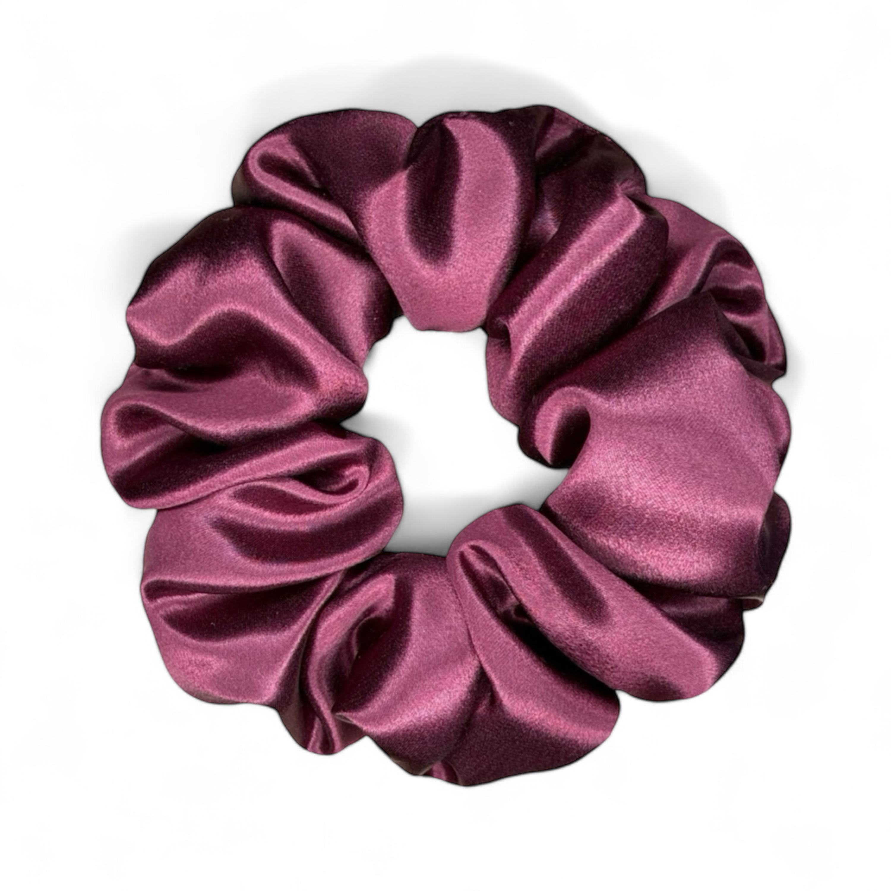 Organic Premium Silk Scrunchie - Cherry Cream
