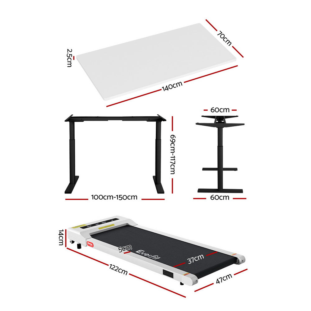 Automatic Standing Desk with 360mm Electric Walking Pad