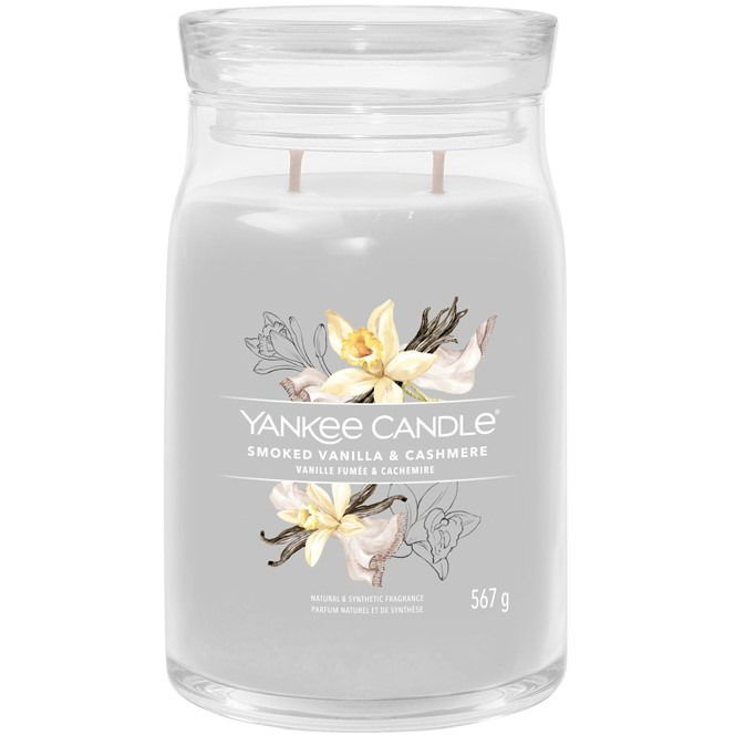 Yankee Candle Yankee Candle Signature Smoked Vanilla & Cashmere Świeca Duża 567g (5038581129341)-0