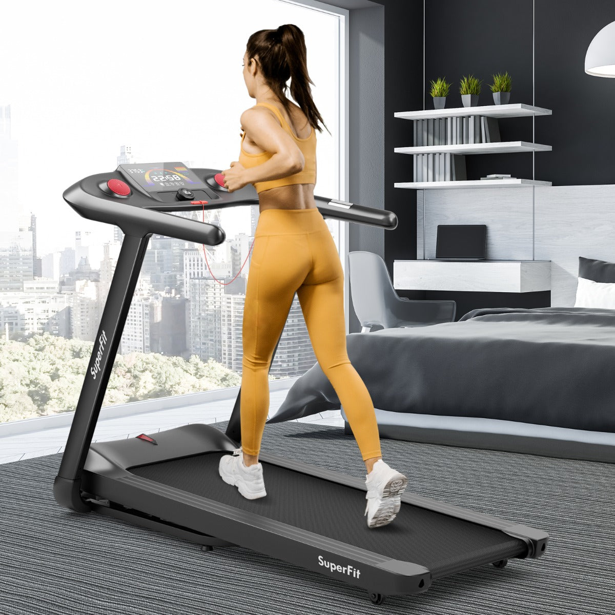 Folding Treadmill with 15 Inclination